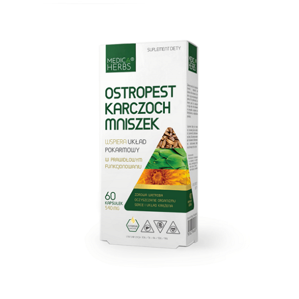 Medica Herbs, Ostropest Mniszek Karczoch, Suplement diety